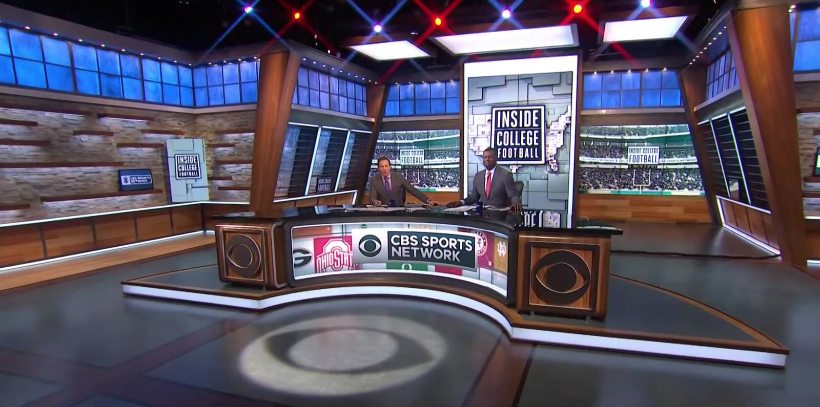 CBS Sports Network Broadcast Set Design Gallery