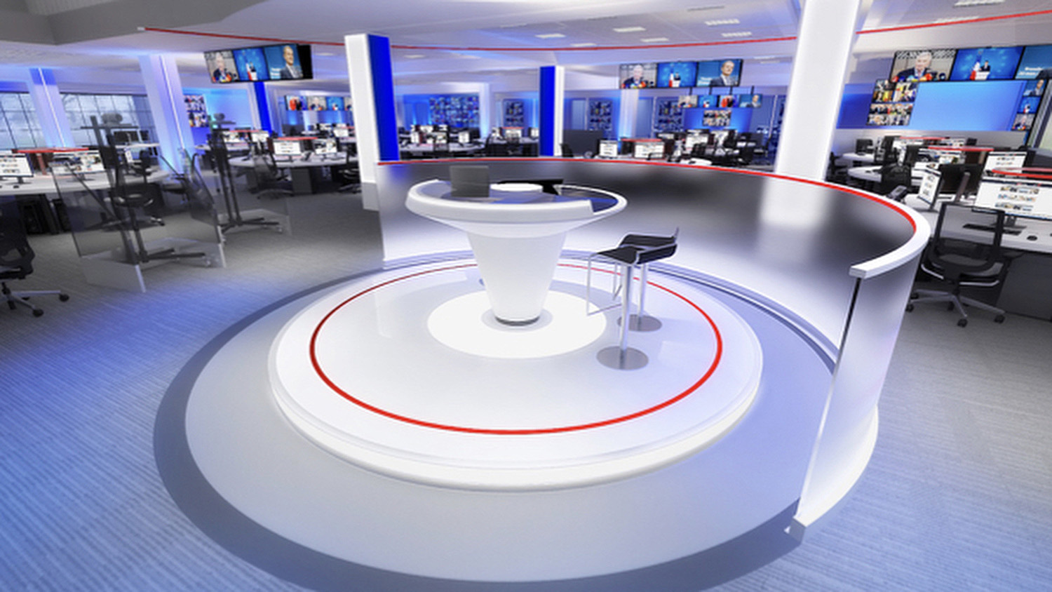 VTM Nieuws studio by Jago Design