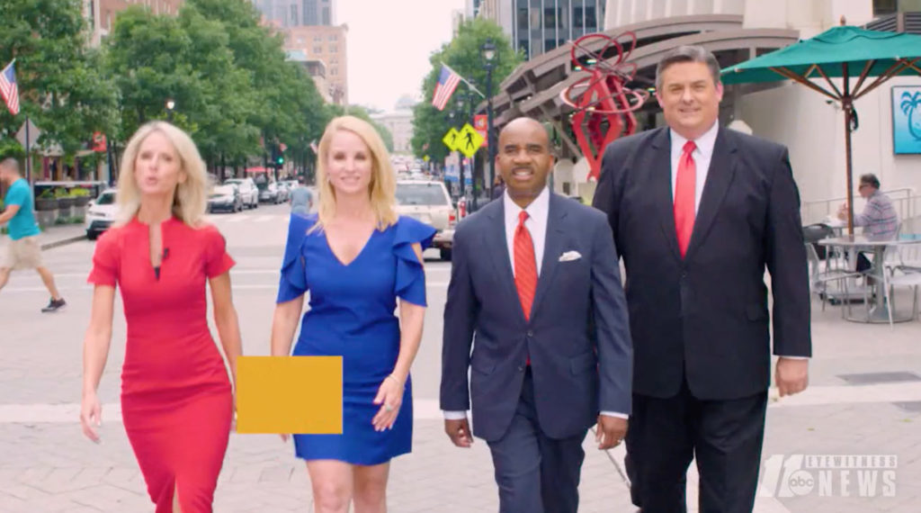 Raleigh station uses new streetside studio in morning news promo