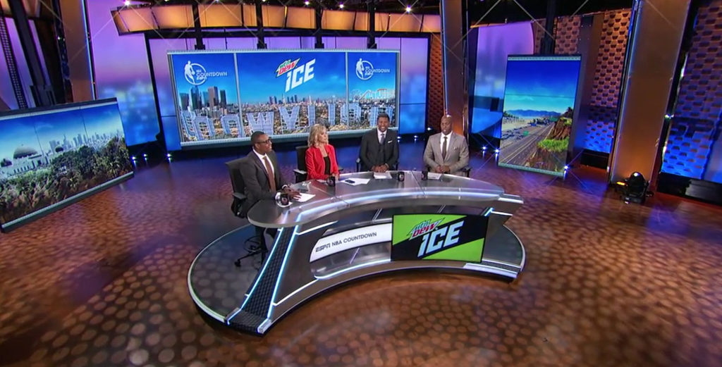 'NBA Countdown' settles back into Los Angeles home NewscastStudio
