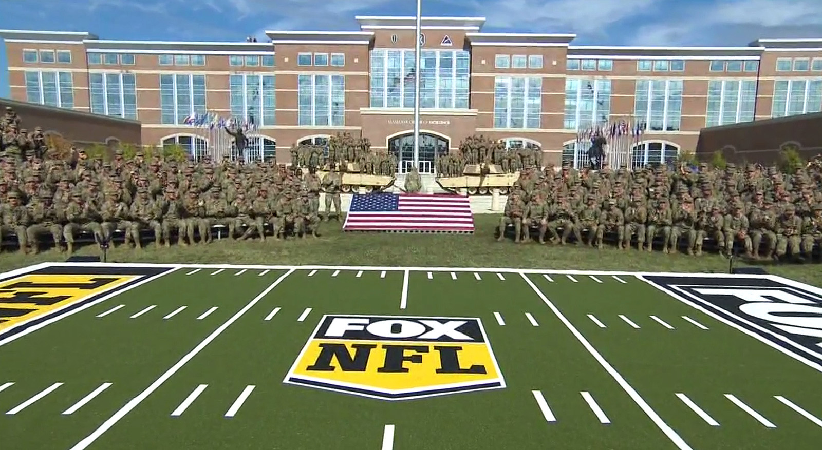 Fox NFL Sunday at Fort Benning Army installation