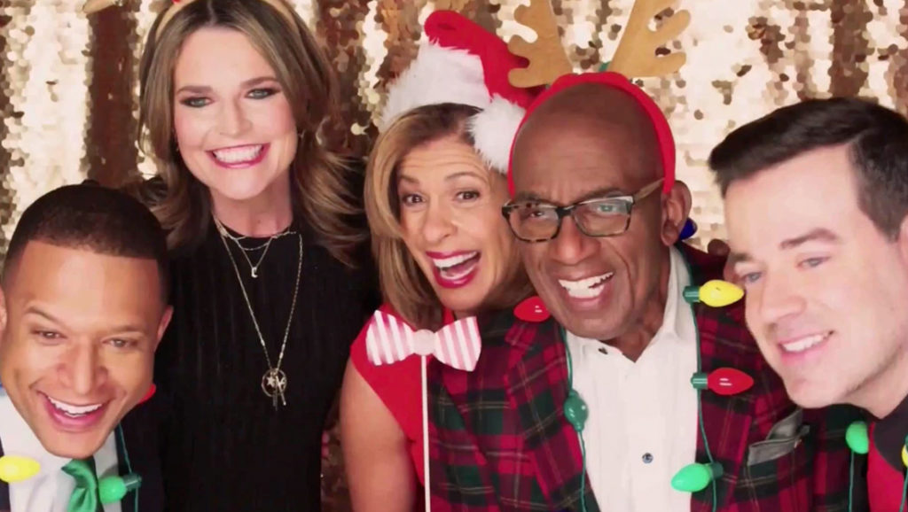 The 'Today' team celebrates in a festive photobooth NewscastStudio