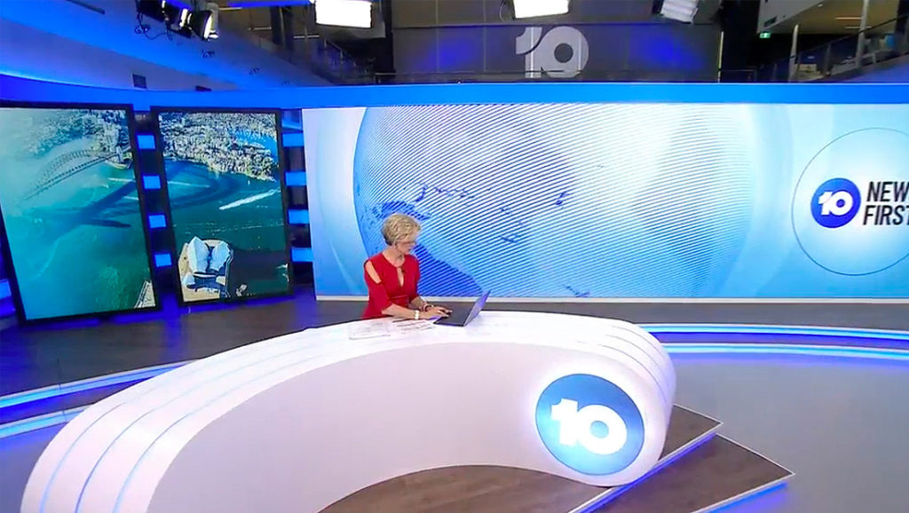 Network 10 Sydney debuts new set — the first of several as part of an
