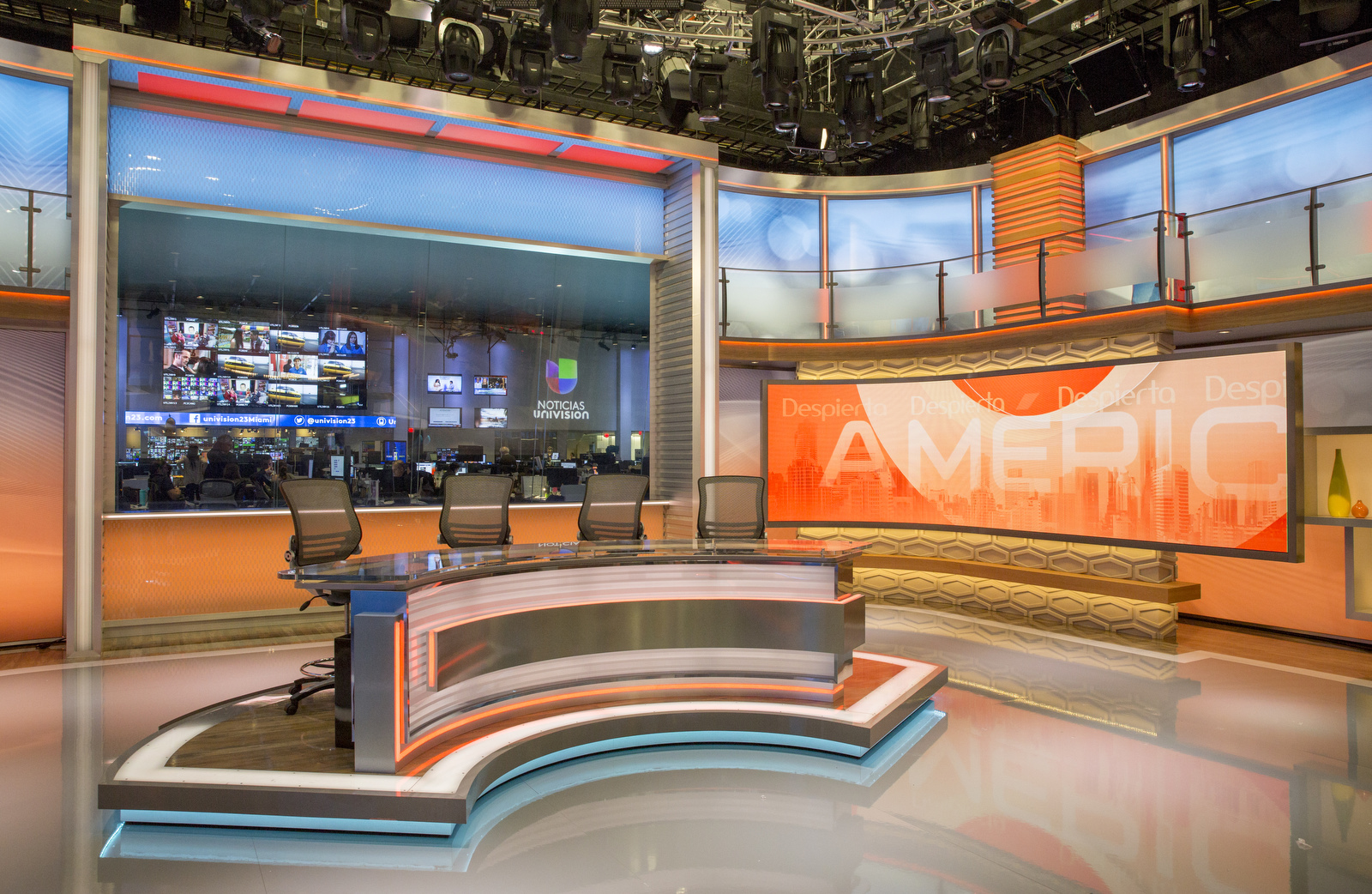 Despierta América studio in Miami hq of Univision