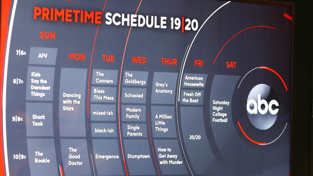 ABC goes off the grid for its upfront primetime schedule graphic - NewscastStudio