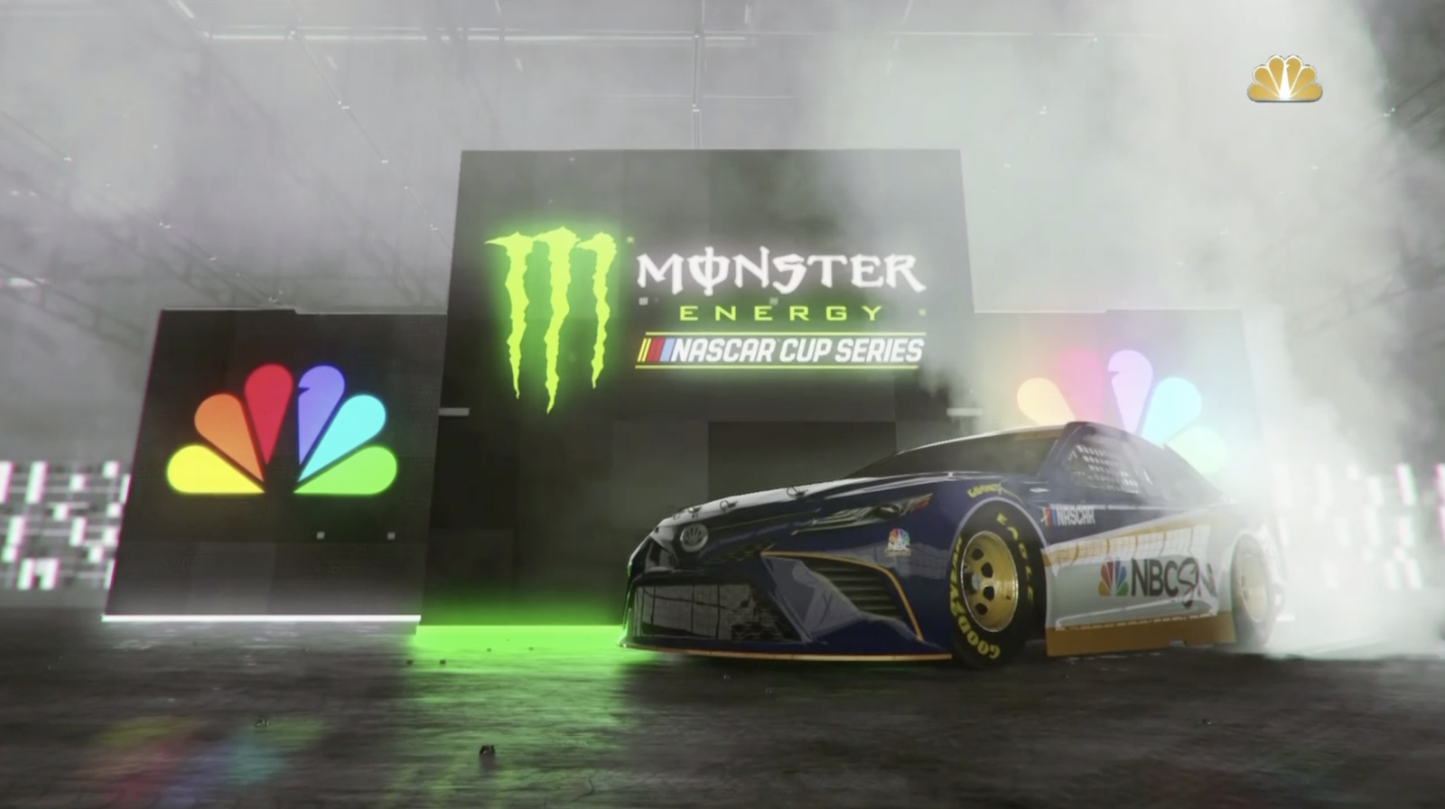 NBC goes dark, dramatic in new NASCAR broadcast design