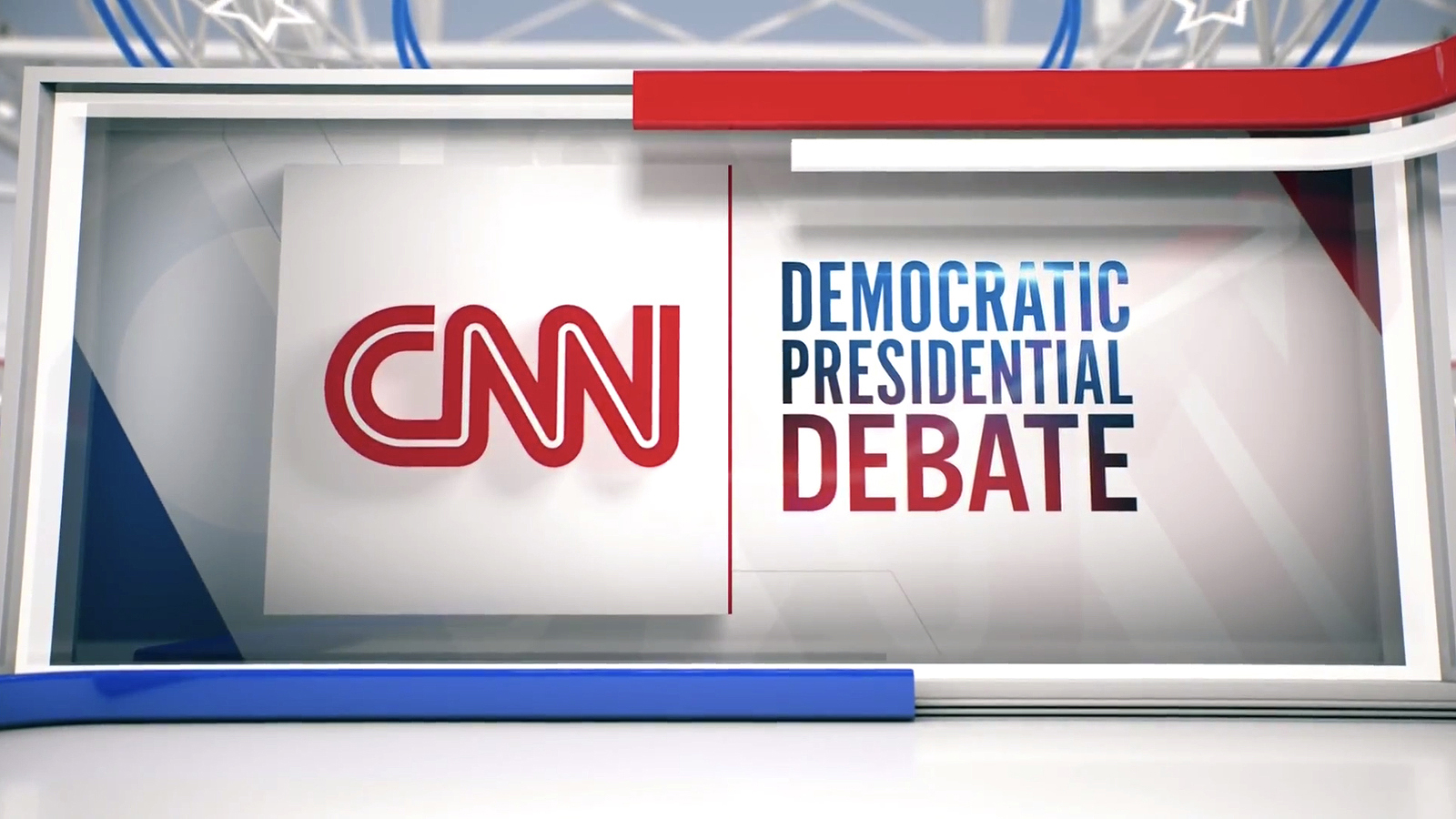 CNN Democratic Debate Motion Graphics and Broadcast Design Gallery