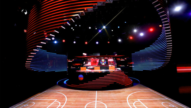 Tencent Sports NBA studio from Clickspring Design