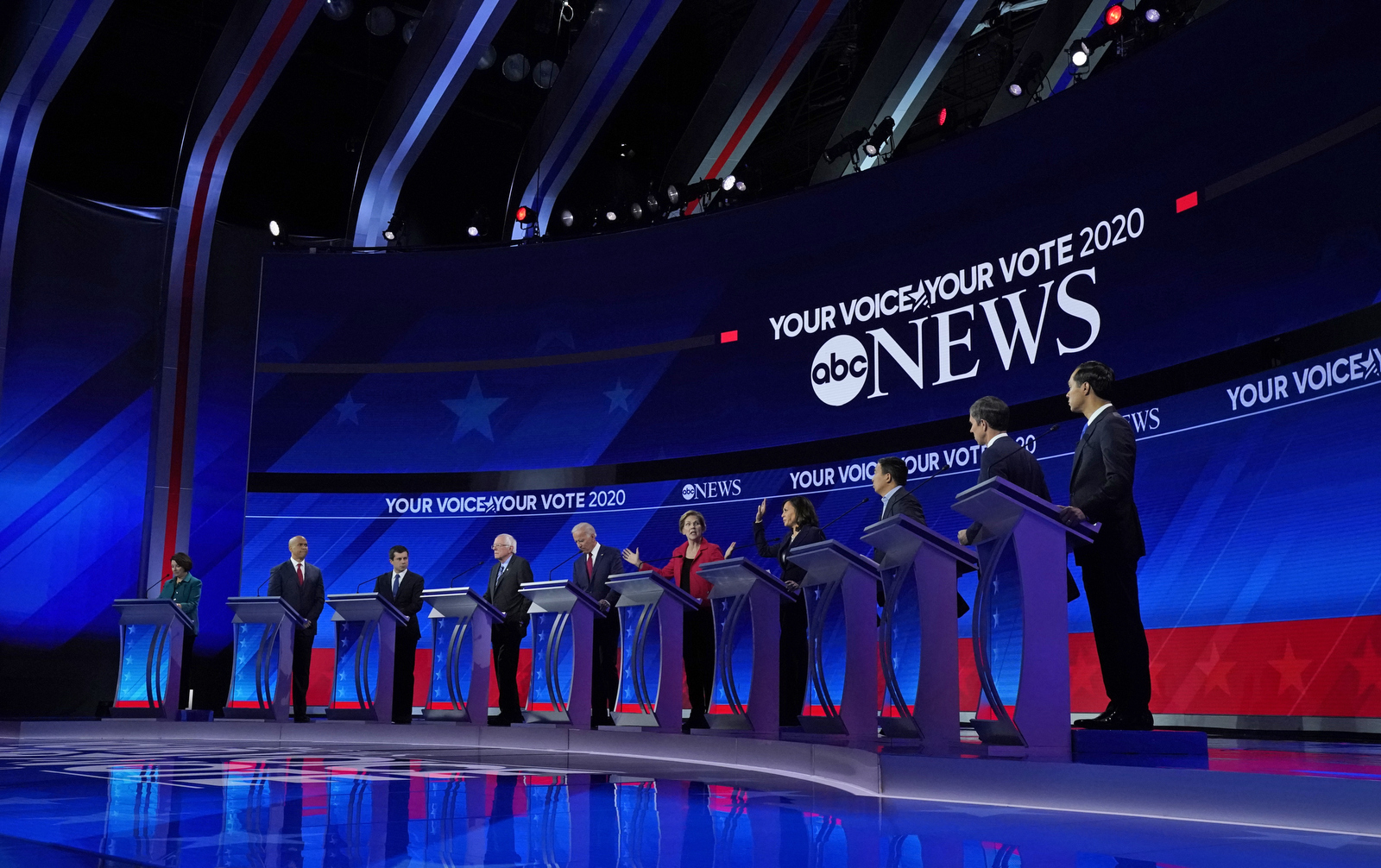 Abc News Democratic Debate Broadcast Set Design Gallery