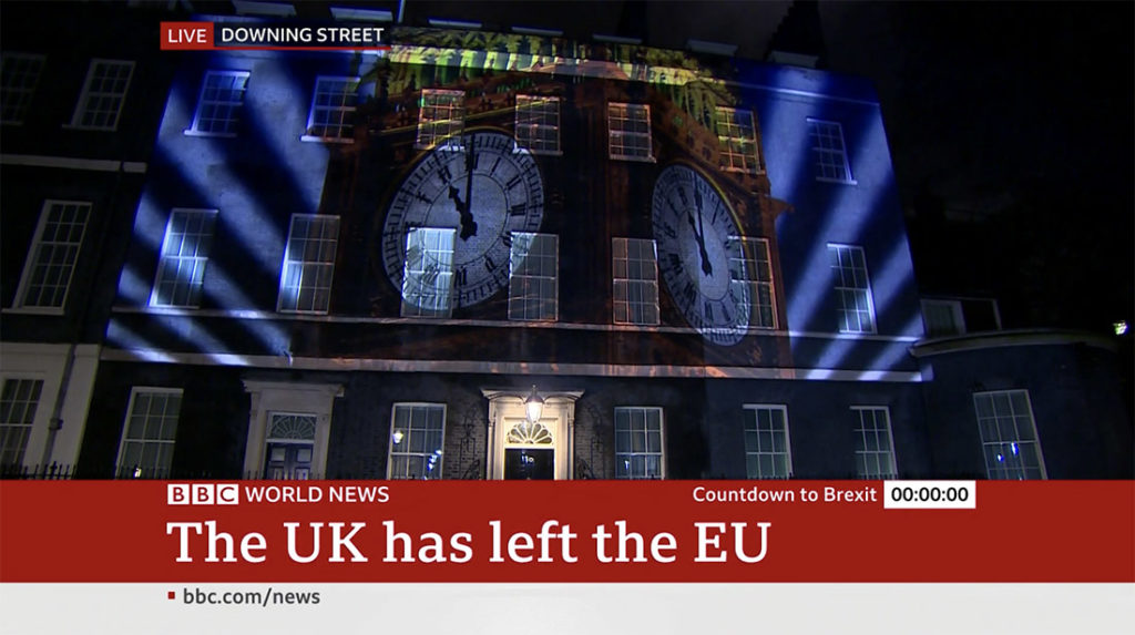 British networks mark EU exit with live countdowns NewscastStudio
