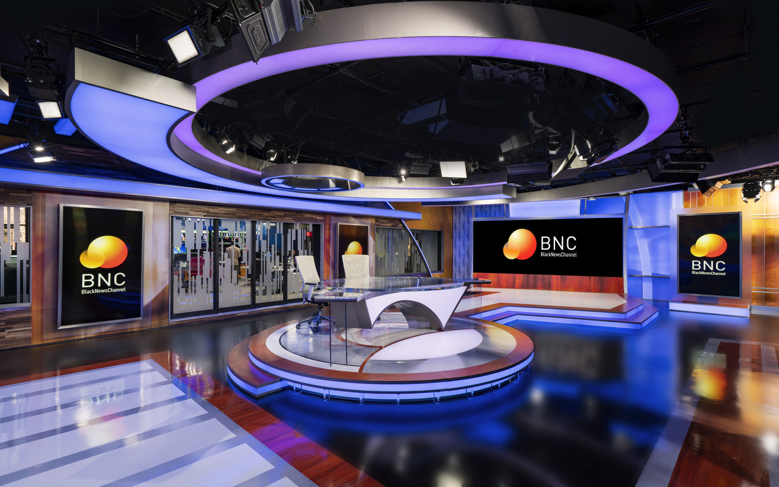 The Black News Channel studio.