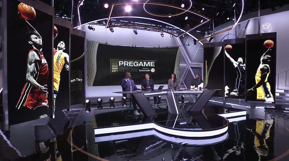 Turner Sports redresses NBA studio for Tuesday night coverage