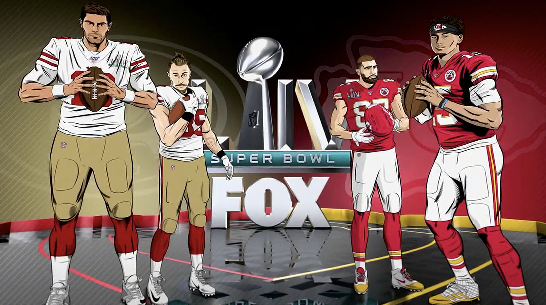 Fox Sports Super Bowl LIV Motion Graphics and Broadcast Design Gallery