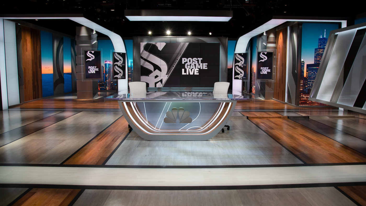 NBC Sports Chicago Broadcast Set Design Gallery