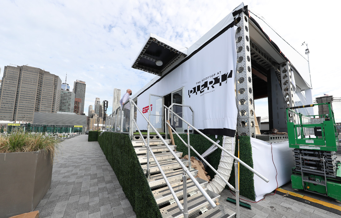 ESPN's NFL 'Countdown' franchise relocates to New York City rooftop -  NewscastStudio