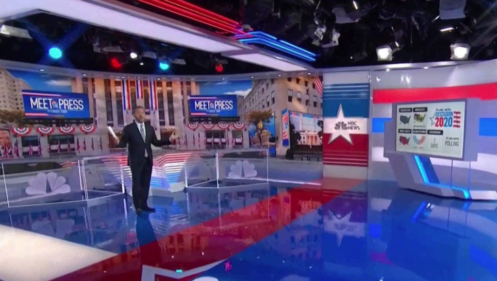 NBC's election headquarters debuts on 'Meet the Press' NewscastStudio