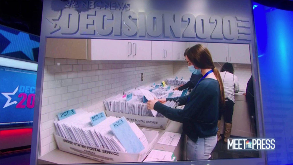 NBC's election headquarters debuts on 'Meet the Press' NewscastStudio