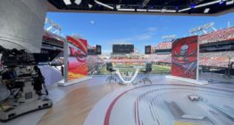 CBS Sports studio at Super Bowl LV