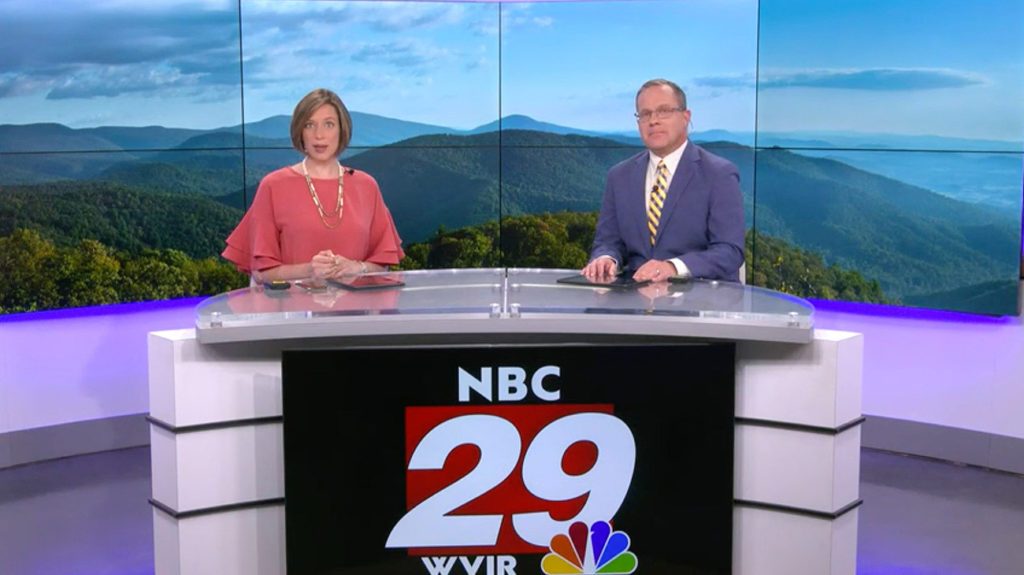 Virginia NBC debuts set stocked with video wall options NewscastStudio