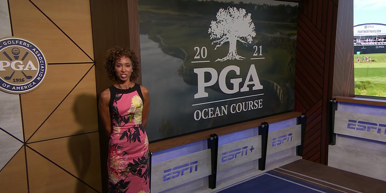 Sand dunes make ESPNs PGA Championship studio build a unique challenge