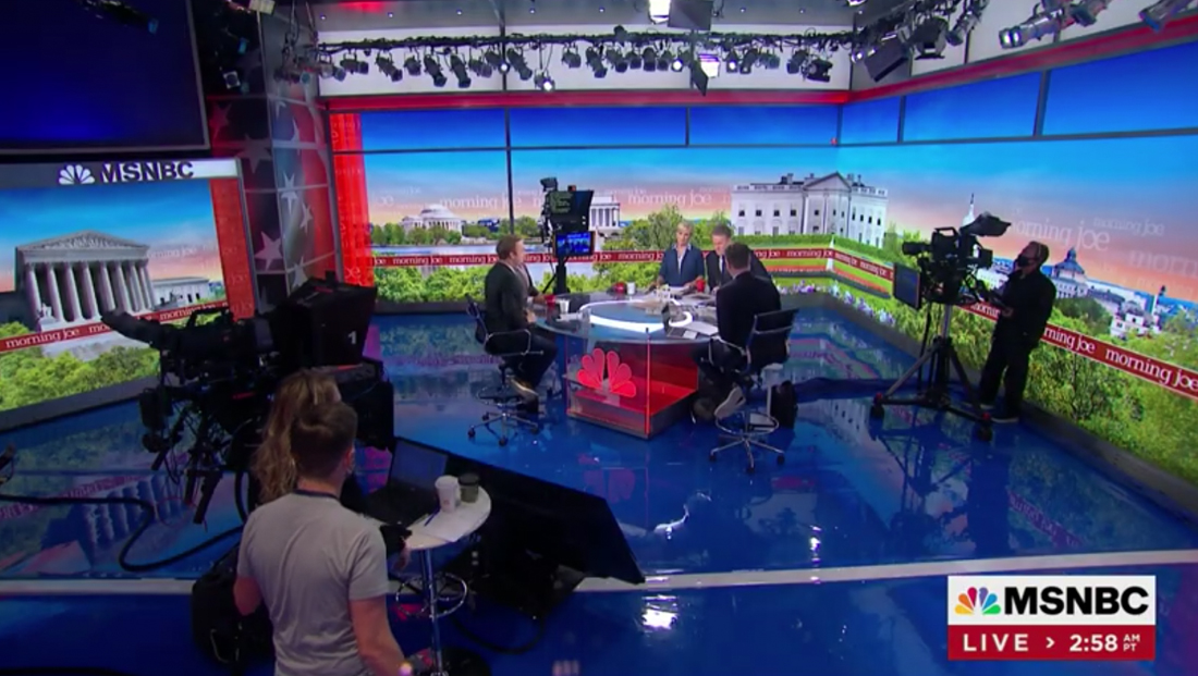 Wide view of 'Morning Joe' studio