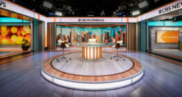 CBS Mornings broadcast studio in Times Square