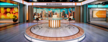 CBS Mornings broadcast studio in Times Square