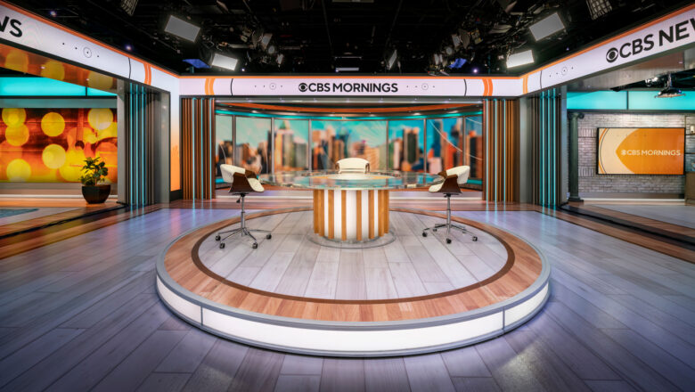 CBS Mornings broadcast studio in Times Square