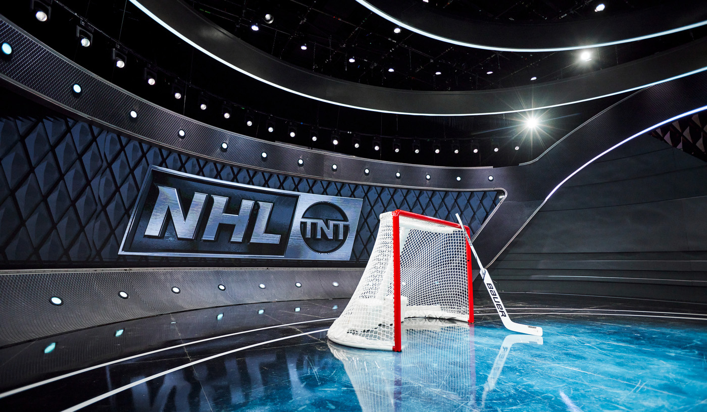 TNT creates studio inspired by the environment for NHL coverage with unique projection mapping tech