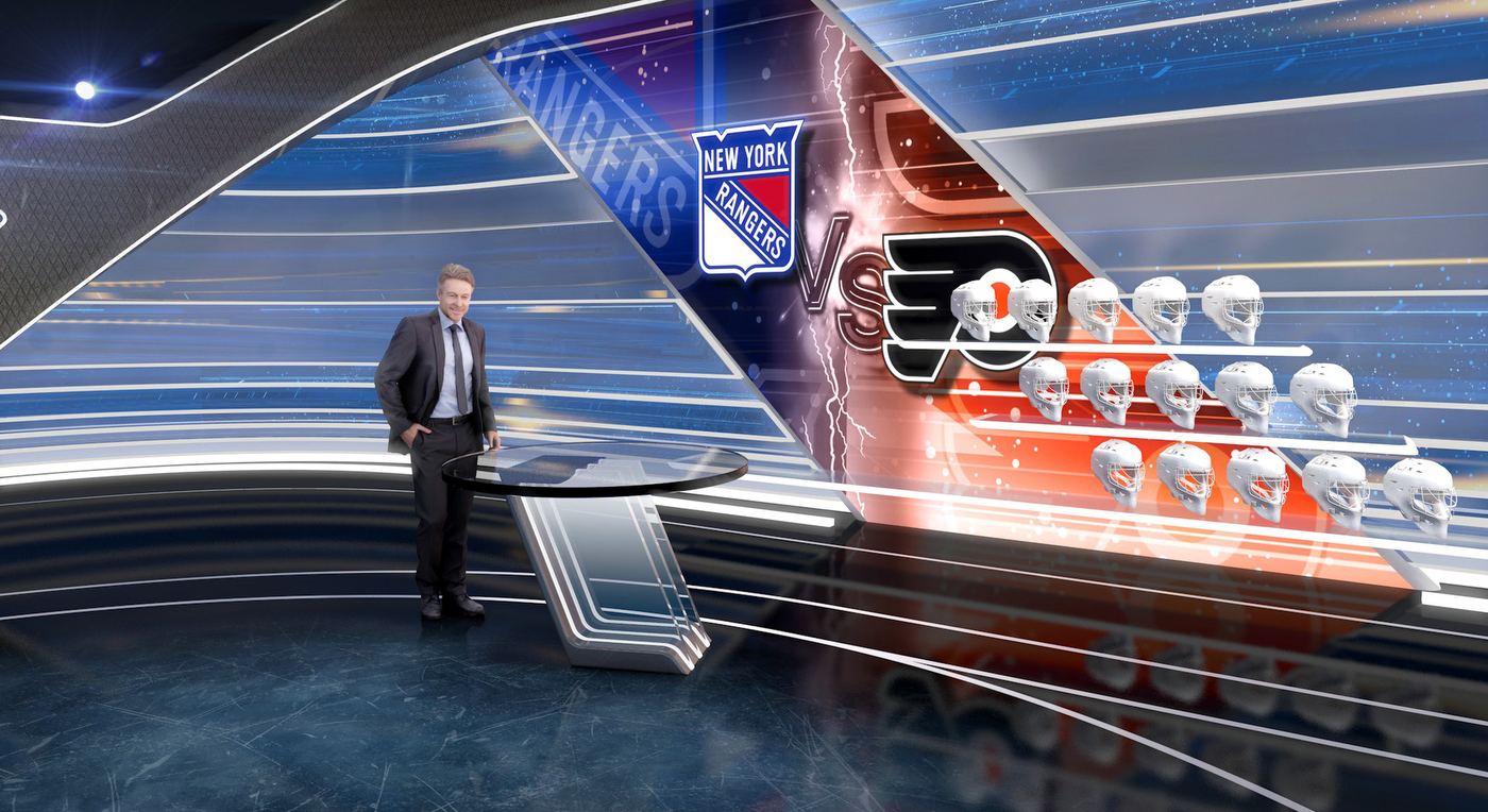 TNT creates studio inspired by the environment for NHL coverage with unique projection mapping tech