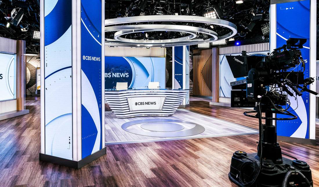 CBS News Streaming Network studio at CBS Broadcast Center