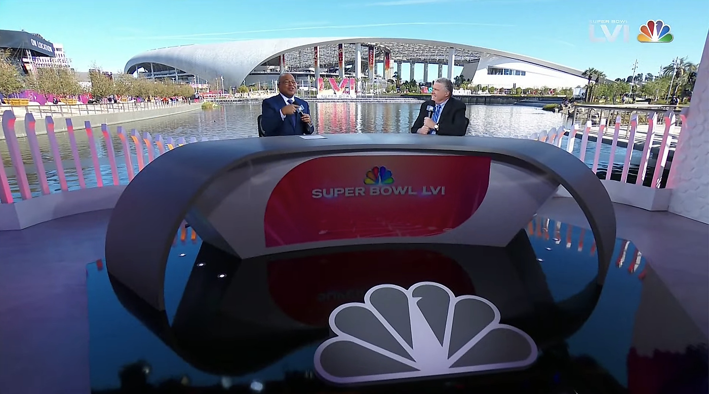 NBC Sports Super Bowl LVI Broadcast Set Design Gallery