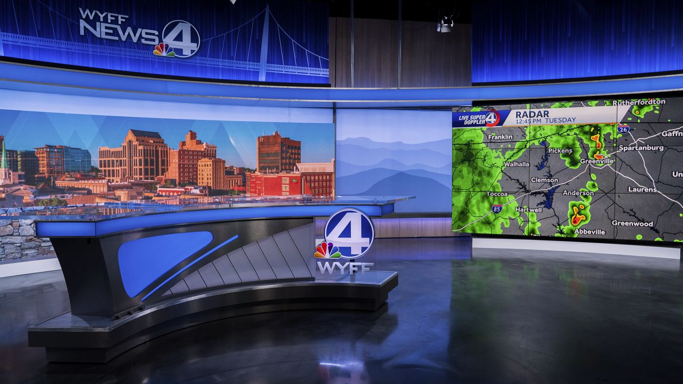 WYFF News 4 Broadcast Set Design Gallery
